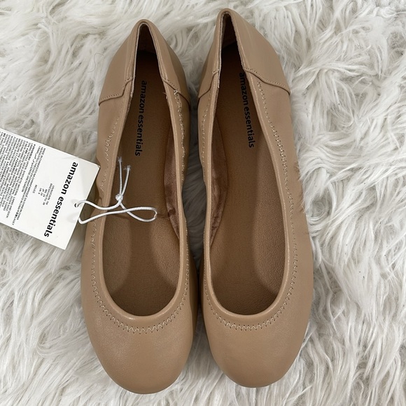 Amazon Essentials Women's Belice Ballet Flat Beige Size 7W (wide) NEW - Picture 5 of 16
